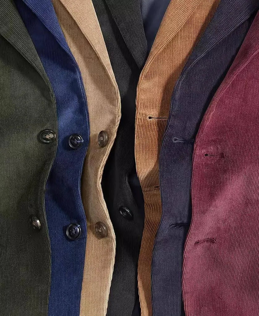 Veste de sport en velours côtelé coupe moderne pour homme