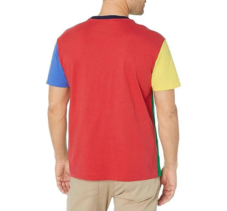 T-shirt en jersey à blocs de couleurs