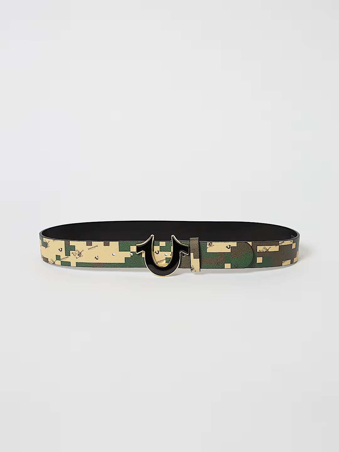 Ceinture à boucle fer à cheval camouflage