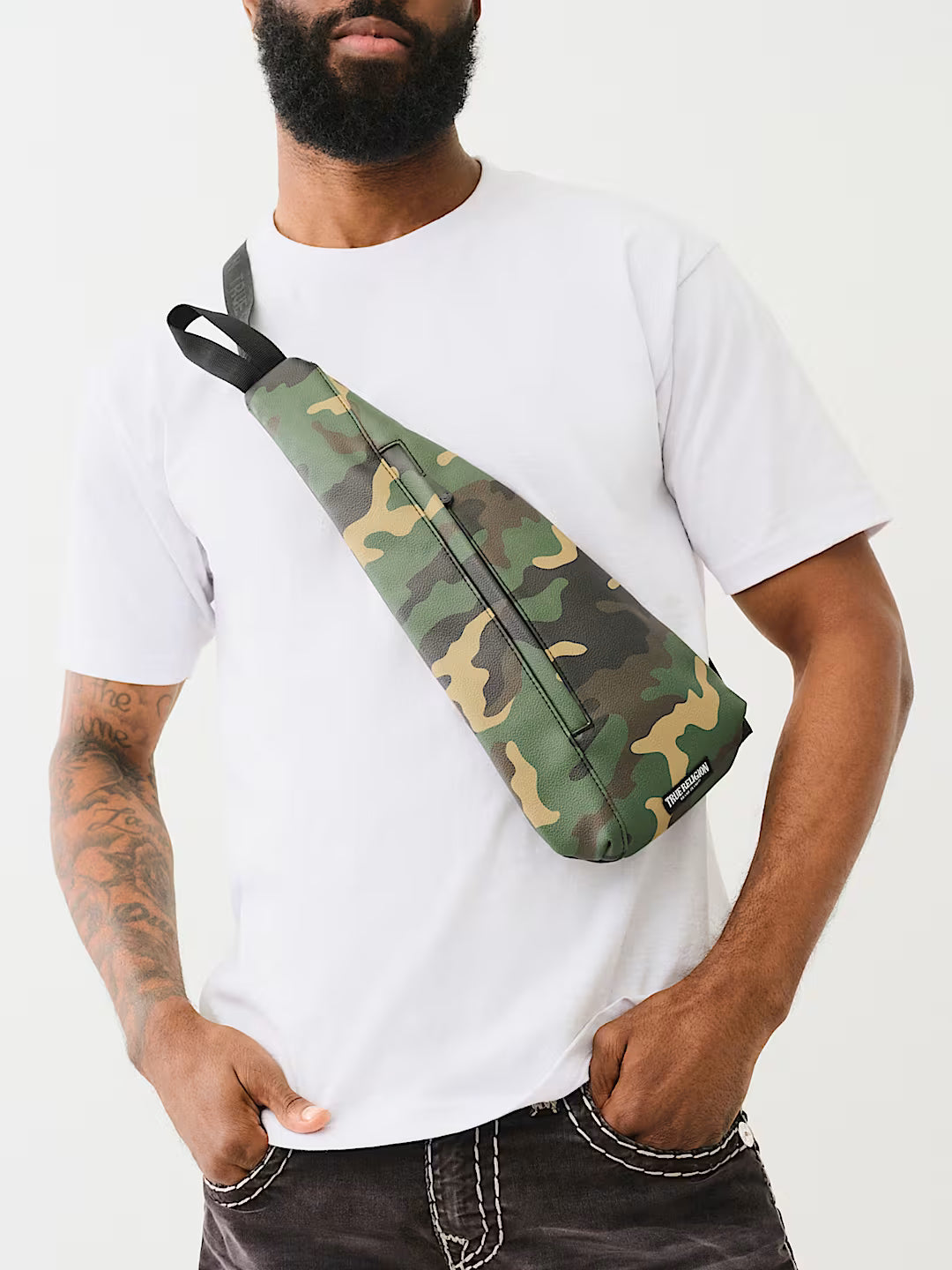 Sac bandoulière imprimé  camouflage